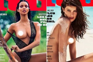 Lais Ribeiro e Isabeli Fontana sensualizam em revista |