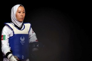 Atleta afegã estreia após saÃda secreta de seu paÃs | Foto: Agência Brasil